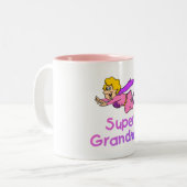 Supergroßmutter (Fliegen) Zweifarbige Tasse (Vorderseite Links)