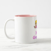 Supergroßmutter (Fliegen) Zweifarbige Tasse (Links)