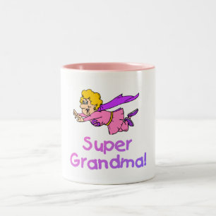 Supergroßmutter (Fliegen) Zweifarbige Tasse