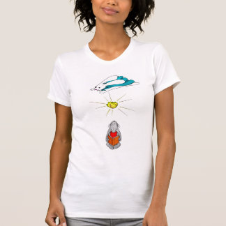 Superhäschen und rasendes Kaninchen T-Shirt