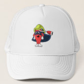 Superheld als Feuerwehrmann Truckerkappe (Vorderseite)