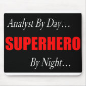 Superheld-Analytiker Mousepad (Vorne)