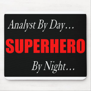 Superheld-Analytiker Mousepad