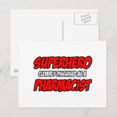 Superheld...Apotheker Postkarte (Vorne/Hinten)