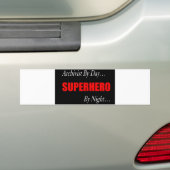 Superheld-Archivar Autoaufkleber (Auf Auto)