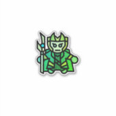 Superheld Aufkleber (Vorderseite)
