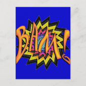 Superheld BAM! Postkarte (Vorderseite)
