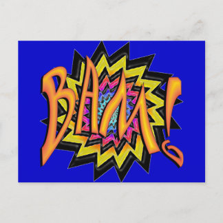 Superheld BAM! Postkarte