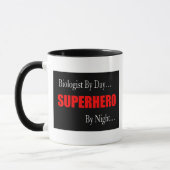 Superheld-Biologe Tasse (Links)