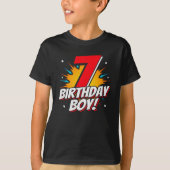 Superheld Birthday Boy - 7 Jahre alt - 7. Geburtst T-Shirt (Vorderseite)