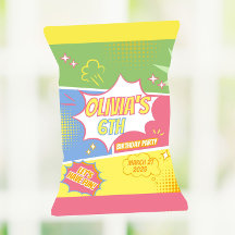 Superheld Birthday Party favorisiert Chip Bag Wrap