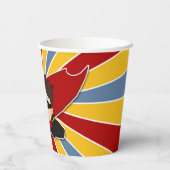 Superheld Birthday Party Themed Boy's Pappbecher (Rückseite)