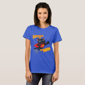 Superheld Black Cat - Erfolg beim Mond T-Shirt (Vorne ganz)