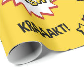 Superheld-buntes Spaß-Muster Geschenkpapier (Rolleneckpunkt)