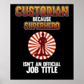 Superheld Caretaker Janitor Suppo Poster (Vorne)