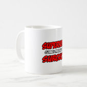 Superheld... Chirurg Kaffeetasse (Vorderseite Links)