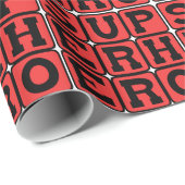 Superheld, Comic Book Protagonist Geschenkpapier (Rolleneckpunkt)