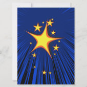 Superheld-Comic-Buch-Adoptions-Party Einladung (Rückseite)