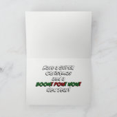 Superheld Comic Ho! Ho! Ho! Feiertagskarte (Innenseite)