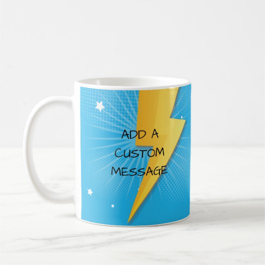 Superheld-Comic-Lehrer-Geschenk Kaffeetasse (Links)