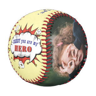 Superheld Daddy Held Papa Vatertag Foto   Baseball