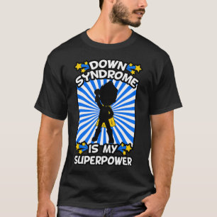 Superheld Down-Syndrom-Bewusstsein Chromosom Super T-Shirt
