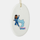 Superheld - dunkel keramik ornament (Rechts)