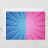 Superheld-Einladungen zum Geburtstag (Split Comic Einladung (Rückseite)