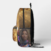 SUPERHELD - FANTASY SCI-FI BEDRUCKTER RUCKSACK (Rechts)