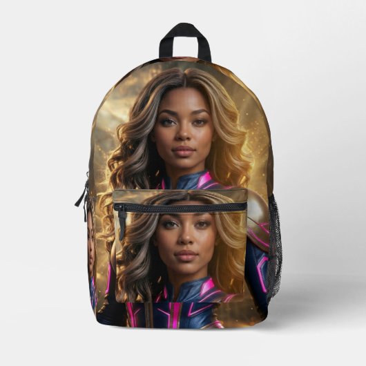SUPERHELD - FANTASY SCI-FI BEDRUCKTER RUCKSACK (Vorderseite)