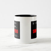 Superheld-Fluglotse Zweifarbige Tasse (Mittel)