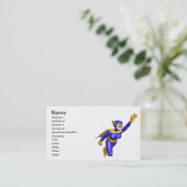 Superheld-Frau Visitenkarte (Stehend Vorderseite)