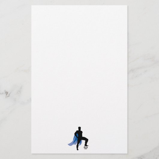 Superheld-Fußballspieler Briefpapier (Vorderseite)