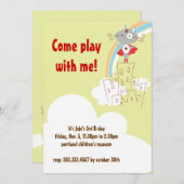 Superheld-Geburtstags-Einladung Einladung (Vorne/Hinten)