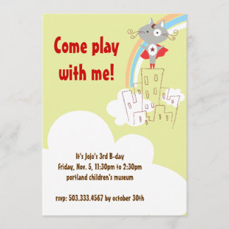 Superheld-Geburtstags-Einladung Einladung