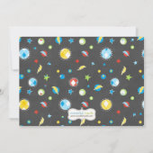 Superheld-Geburtstagsparty Einladung (Rückseite)