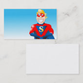 Superheld-Geschäfts-Karte Horizontal2 Visitenkarte (Vorne/Hinten)