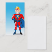 Superheld-Geschäfts-Karten-Muschel Visitenkarte (Vorne/Hinten)