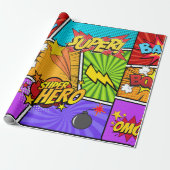Superheld  geschenkpapier (Ungerollt)