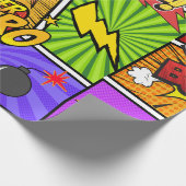 Superheld  geschenkpapier (Ecke)