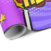 Superheld  geschenkpapier (Rolleneckpunkt)