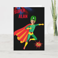 Superheld Green Flying Boy Phantastisch Fab Geburt
