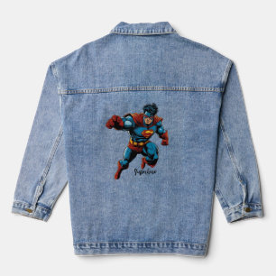 Superheld-Hemd Jeansjacke