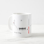 Superheld-Herz durch HeartsAndAll Kaffeetasse (Vorderseite Links)