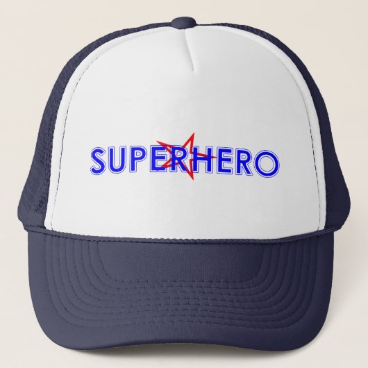 Superheld-Hut Truckerkappe (Vorderseite)