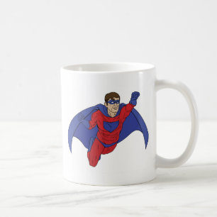 Superheld-Illustration Kaffeetasse