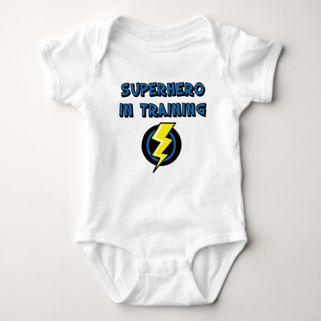 Superheld im Training Baby Strampler (Vorderseite)