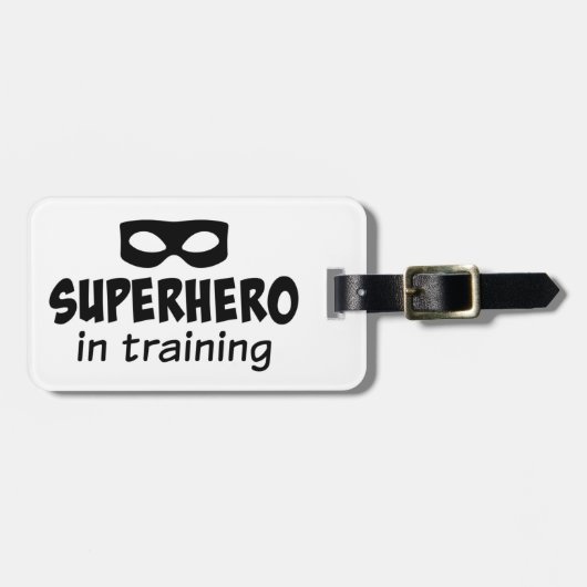 Superheld im Training Gepäckanhänger (Vorderseite horizontal)