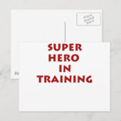 Superheld in Ausbildung Postkarte (Vorne/Hinten)