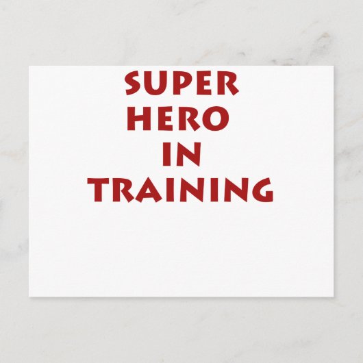Superheld in Ausbildung Postkarte (Vorderseite)